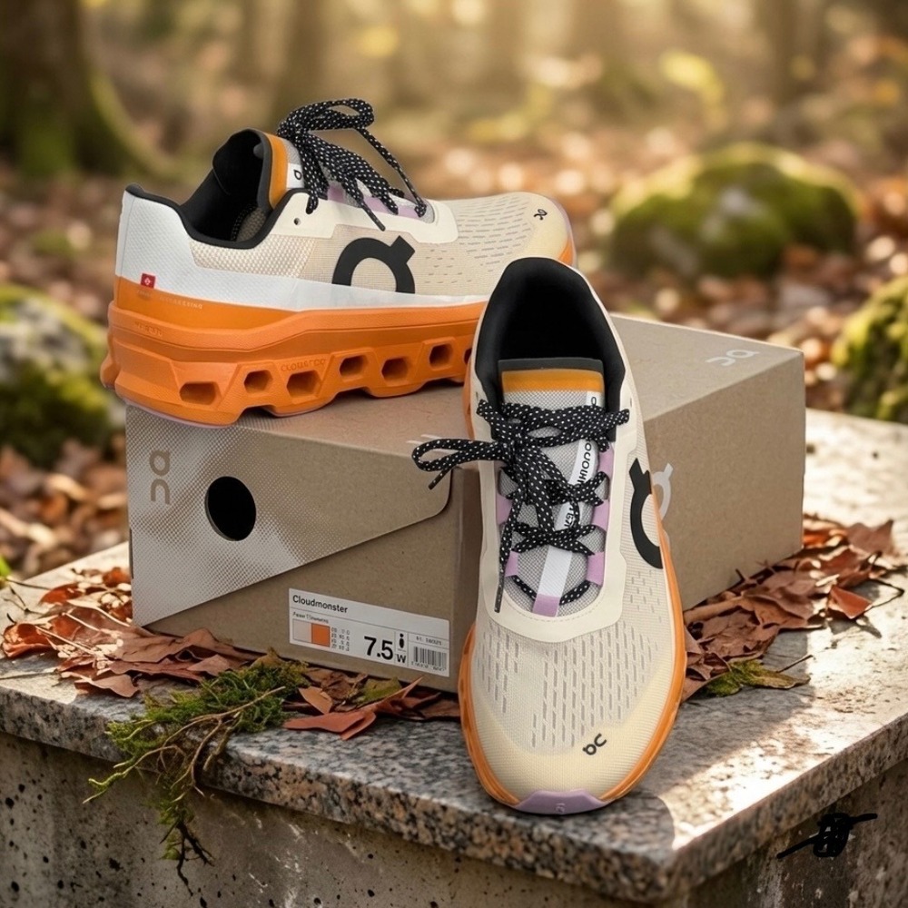 On Cloudmonster Women Size 7.5 Running Shoes Fawn Turmeric 61.98652 - Picture 14 of 14